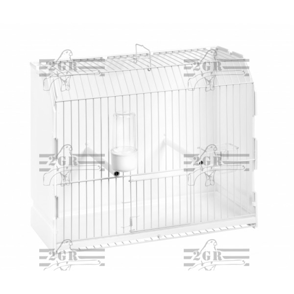 Art.315/FB1 Výstavná klietka s jednými dvierkami a bielymi mriežkami