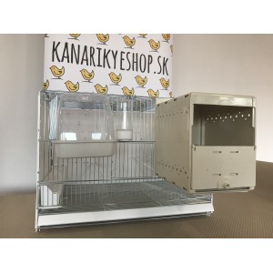 Art.402/5Z Chovná klietka 61x42x44 pozinkovaná so zadnou plast.stenou