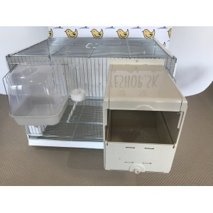 Art.402/5Z Chovná klietka 61x42x44 pozinkovaná so zadnou plast.stenou
