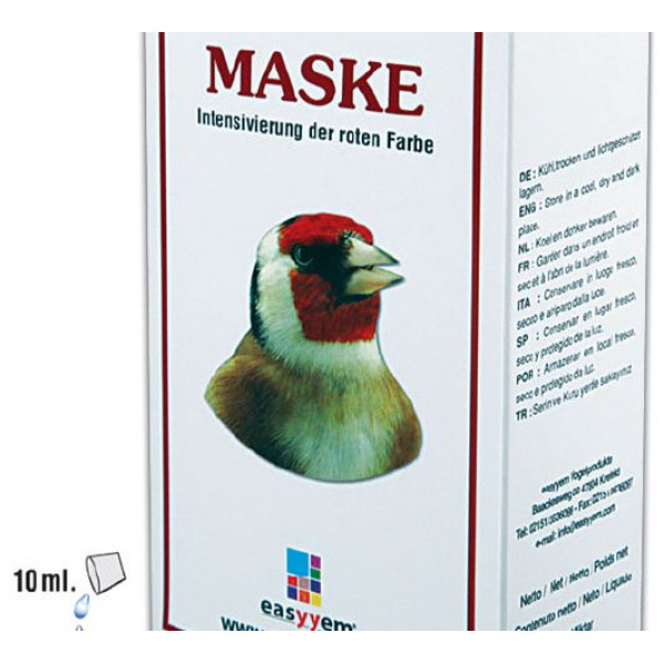MASKE intezifikátor červenej farby pre stehlíky. 250ml MASKE intezifikátor červenej farby pre stehlíky. 250ml