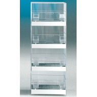 Chovná 4 klietka , veža celkový rozmer , 45/š/x25/h/x120/v/ cm