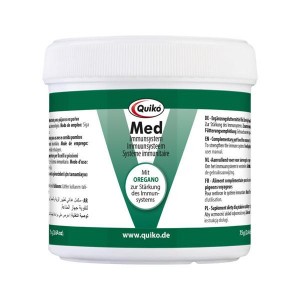 Quiko Med 75g: oregano pre okrasné vtáky a poštové holuby 